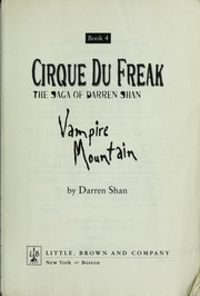 Cover of: Vampire Mountain by Darren Shan