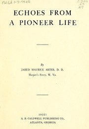 Cover of: Echoes from a pioneer life