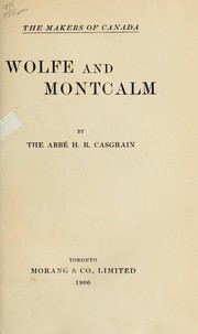Cover of: Wolfe and Montcalm by H. R. Casgrain