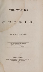 Cover of: The world's crisis