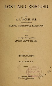 Cover of: Lost and rescued by A. L. Morse