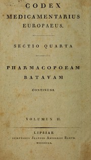 Cover of: Codex medicamentarius Europaeus