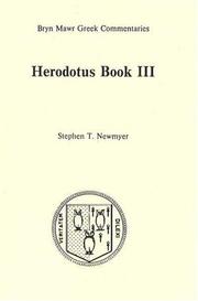 Cover of: Herodotus Book III (Greek Commentaries Series) | Stephen T. Newmyer