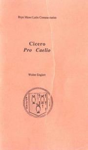 Cover of: Cicero: Pro Caelio