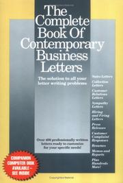 Cover of: The complete book of contemporary business letters by Stephen P. Elliott