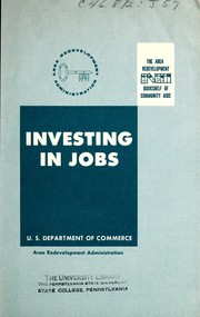 Cover of: Investing in jobs