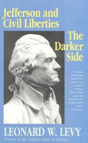 Cover of: Jefferson & civil liberties: the darker side