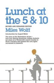 Cover of: Lunch at the 5 & 10 by Miles Wolff