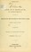 Cover of: Remarks of Hon. B. A. Bidlack of Pennsylvania, on the bill to distribute the proceeds of the public lands among the states: delivered in the House of representatives, Thursday, July 1, 1841