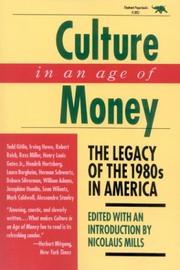 Cover of: Culture in an Age of Money by Nicolaus Mills