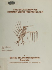 Cover of: The excavation of Hummingbird Shelter