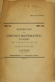 Cover of: Complément à l'analysis situs