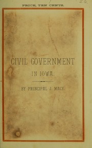 Cover of: Civil government in Iowa