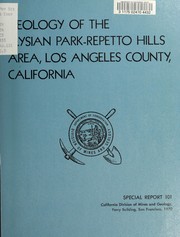 Cover of: Geologic map of the Elysian Park-Repetto Hills area, Los Angeles County, California