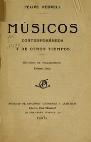 Cover of: Músicos contemporáneos y de otros tiempos.: (Estudios de vulgarización)