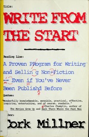 Cover of: Write from the start by Cork Millner