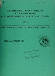 Cover of: Landsliding and mudflows at Wrightwood, San Bernardino County, California.