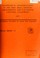 Cover of: Geophysical investigations in the Ione area, Amador, Sacramento, and Calaveras Counties, California
