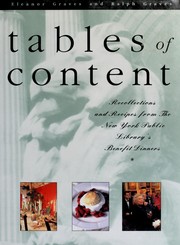 Tables of content by Eleanor Graves