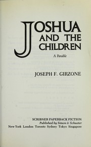 Cover of: Joshua and the children: a parable.