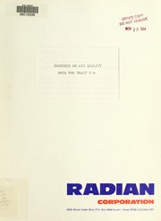 Cover of: Comments on air quality data for tract C-b