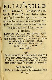 Cover of: El Lazarillo de ciegos caminantes desde Buenos-Ayres, hasta Lima by Concolorcorvo