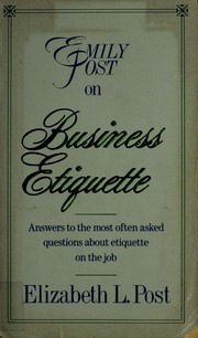 Cover of: Emily Post on business etiquette by Elizabeth L. Post