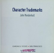 Cover of: Character trademarks