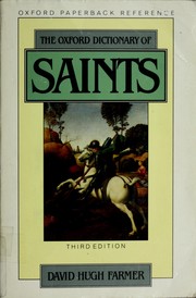 Cover of: The Oxford dictionary of saints by David Hugh Farmer