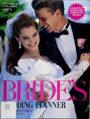 Cover of: Bride's Wedding Planner by Brides' Magazine Editors