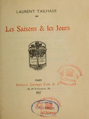 Cover of: Les saisons & les jours by Laurent Tailhade