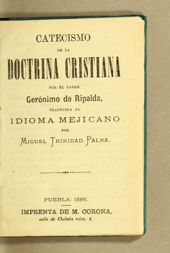 Catecismo de la doctrina cristiana by Gerónimo de Ripalda