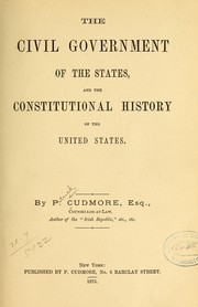 Cover of: The civil government of the states