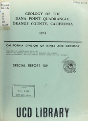 Geology of the Dana Point quadrangle, Orange County, California by William J. Edgington