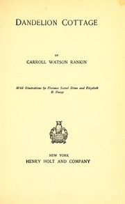Cover of: Dandelion cottage by Carroll Watson Rankin