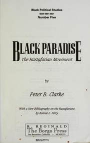 Cover of: Black paradise: the Rastafarian movement