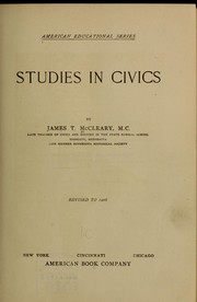 Cover of: Studies in civics