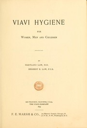 Cover of: Viavi hygiene for women, men and children by Hartland Law