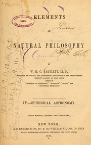 Cover of: Elements of natural philosophy