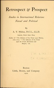 Cover of: Retrospect and prospect by Alfred Thayer Mahan