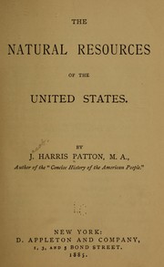 Cover of: The natural resources of the United States