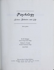 Cover of: Psychology: Science, Behavior and Life