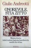 Cover of: Onorevole, stia zitto by Giulio Andreotti