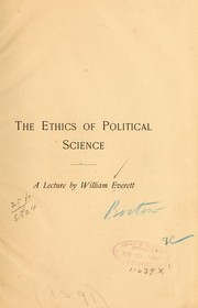 Cover of: The ethics of political science