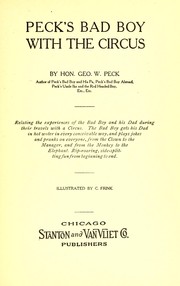 Cover of: Peck's bad boy with the circus