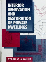 Cover of: Interior renovation and restoration of private dwellings