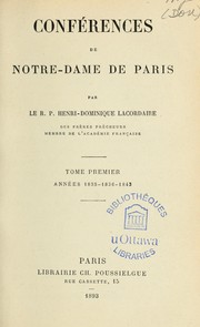 Cover of: Oeuvres du R.P. Henri-Dominique Lacordaire de l'Ordre des Frères Prêcheurs