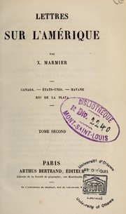 Cover of: Lettres sur l'Amérique \