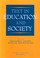 Cover of: Text in Education and Society