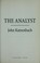 Cover of: The analyst